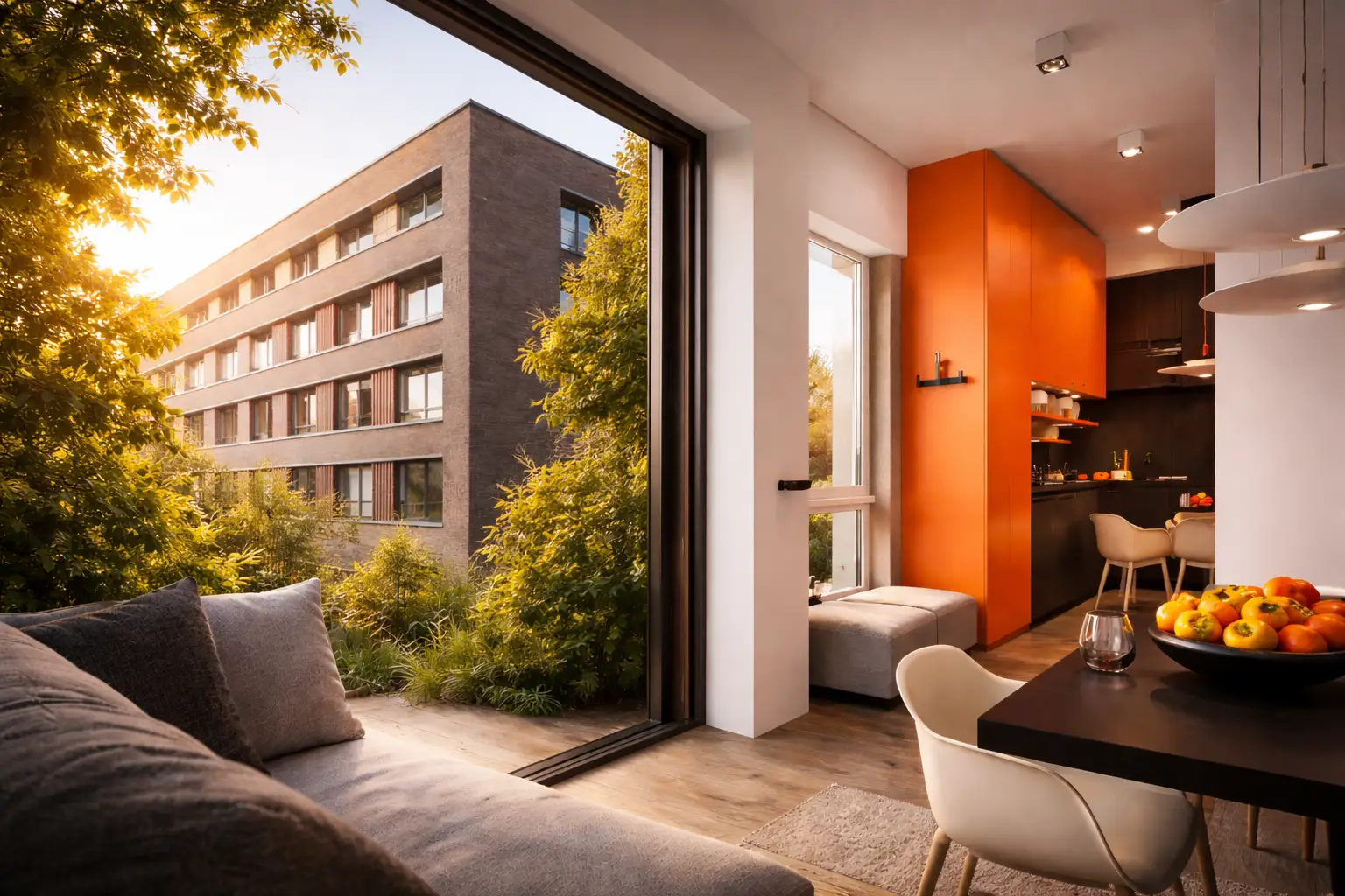 Livus Dortmund — sunlit furnished apartment interior